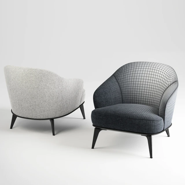 Sofa and chair minotti leslie — Descargar