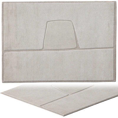 CC-Tapis Cut Out Monocromo Linen Rug — Ver 1