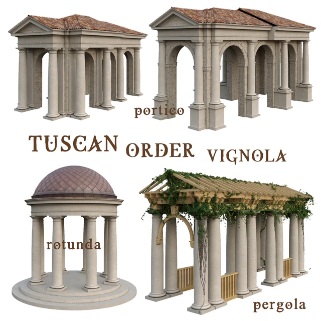 Tuscan Order Vignola Column — Скачать