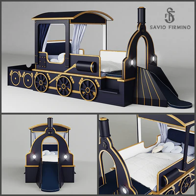 Savio Firmino Kid's Bed "Train" — Descargar