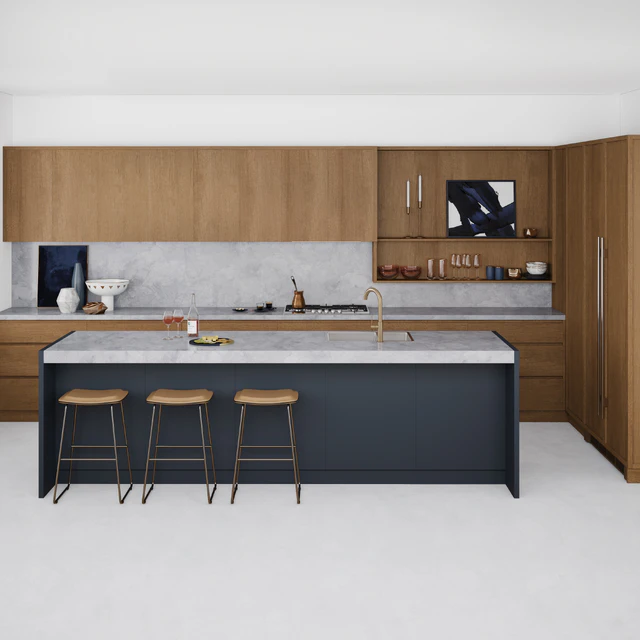Marble & wood kitchen — Скачать