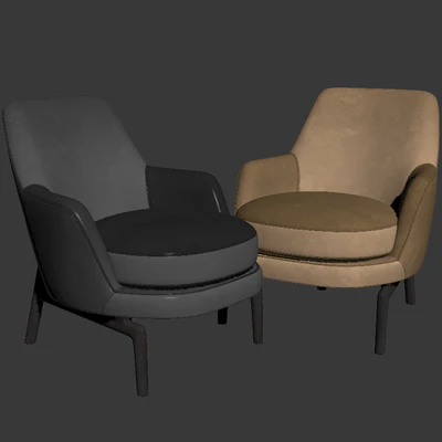 Leda Flexform Armchair Set 02 — Вид 3