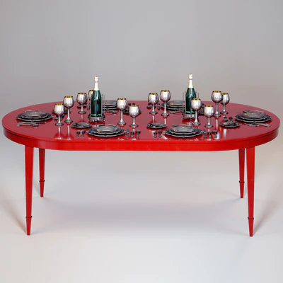 BAKER CLASSIC OVAL DINING TABLE №7838 — Ver 1