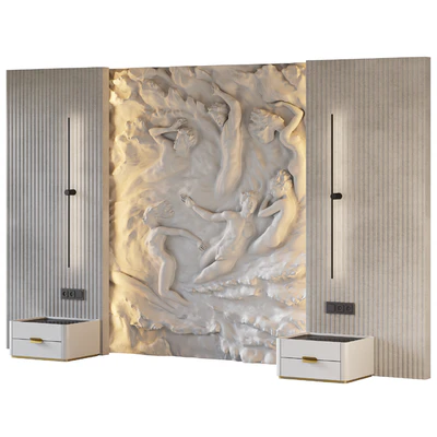 HEADBOARD 3D wall panel 002 — Вид 4