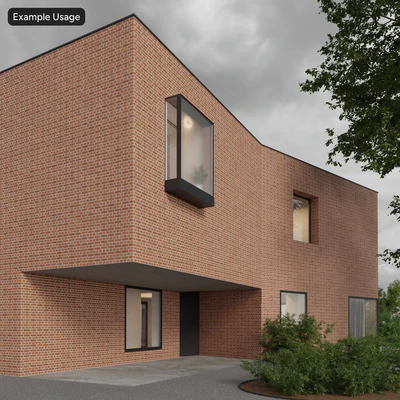 grooved english bond brick wall texture — Вид 5