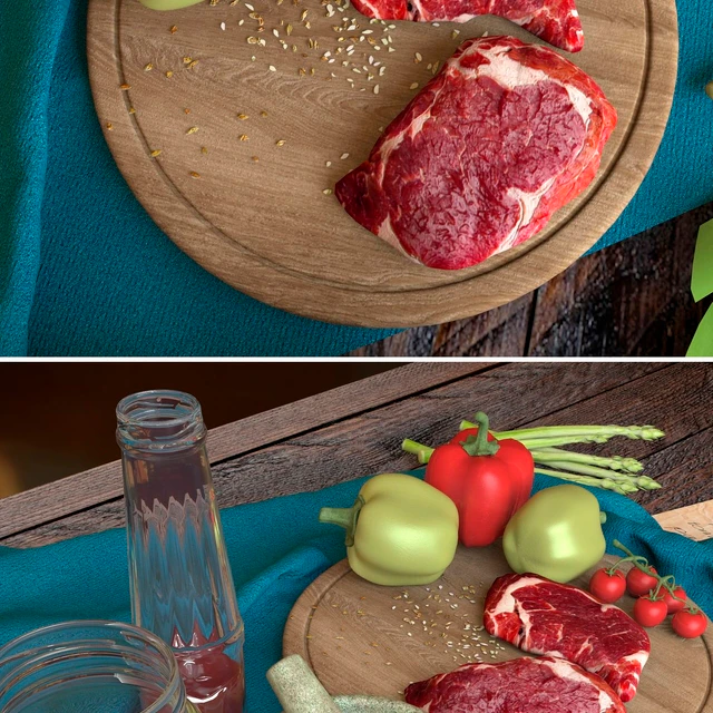 Sill life with meat — Descargar