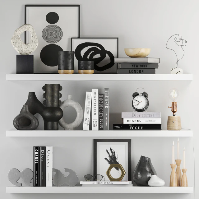 Decorative Set 017 With Classic Alarm Clock And Edison Lamp — Descargar