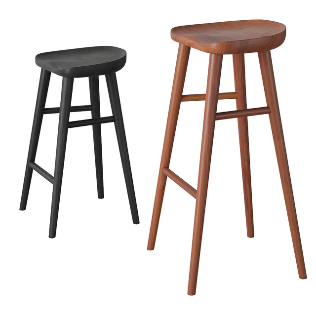 Rejuvenation Randle tractor bar stool and counter stool with wooden legs — Descargar