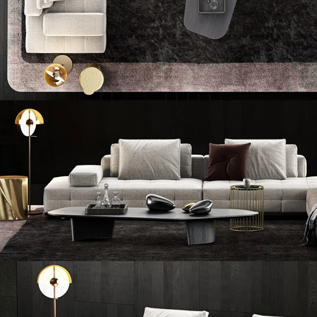Minotti Lawrence Clan Sofa — Скачать