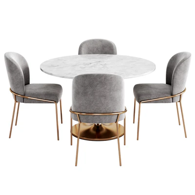 West elm & Crate&Barrel Dinning Set 2 — Вид 2