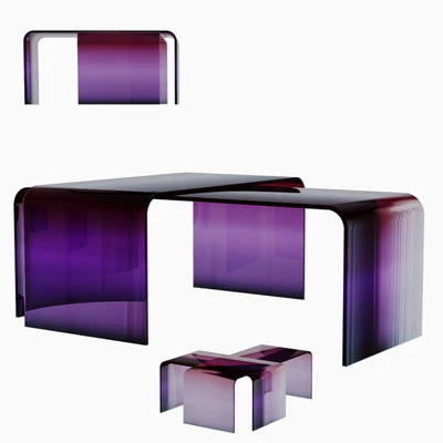 Gradient Glass Tables — Ver 3