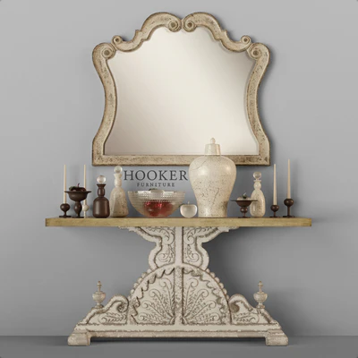 Hooker Console Table, Mirror — Ver 1