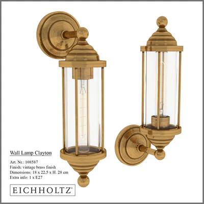 Clayton Wall Lamp от Eichholtz — Скачать