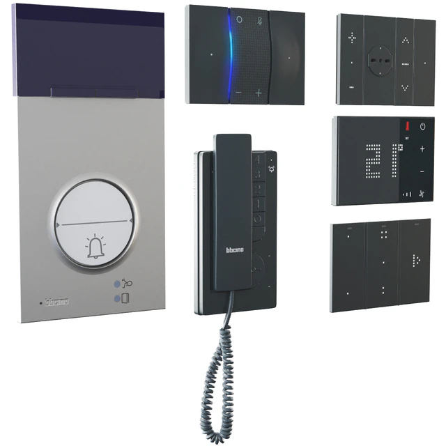 Домофонная система/Розетки и выключатели Bticino/Bticino Living Now 2022 Черный — Скачать