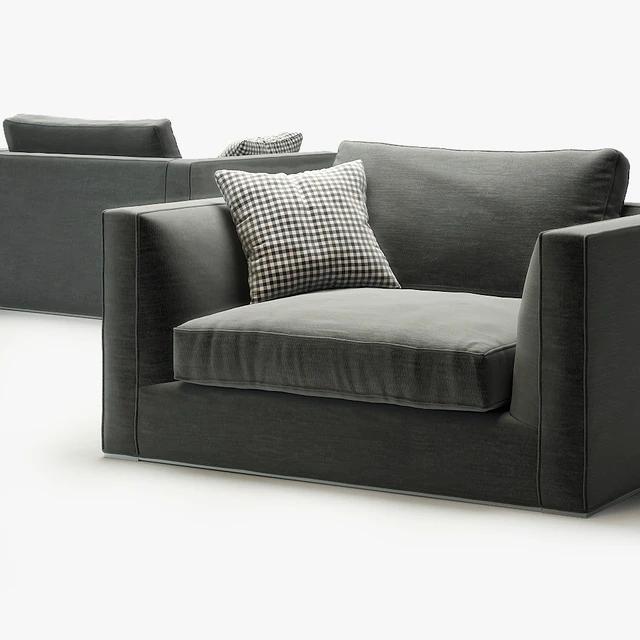 Armchair B&B Italia Richard — Скачать