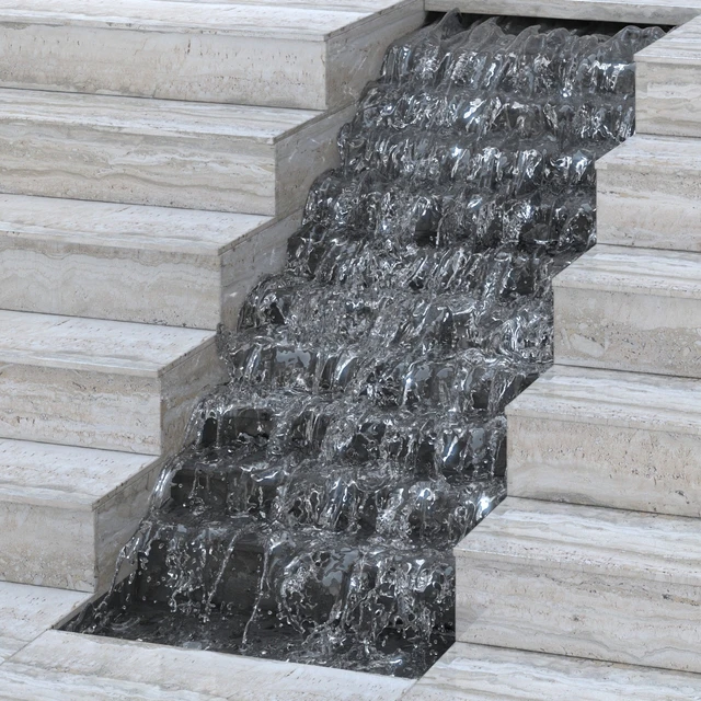 Waterfall fountains stair 007 — Скачать