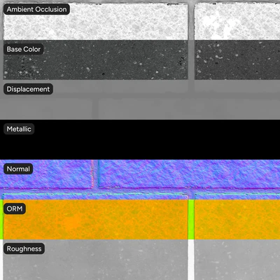 aggregate running concrete block wall texture black — Вид 7