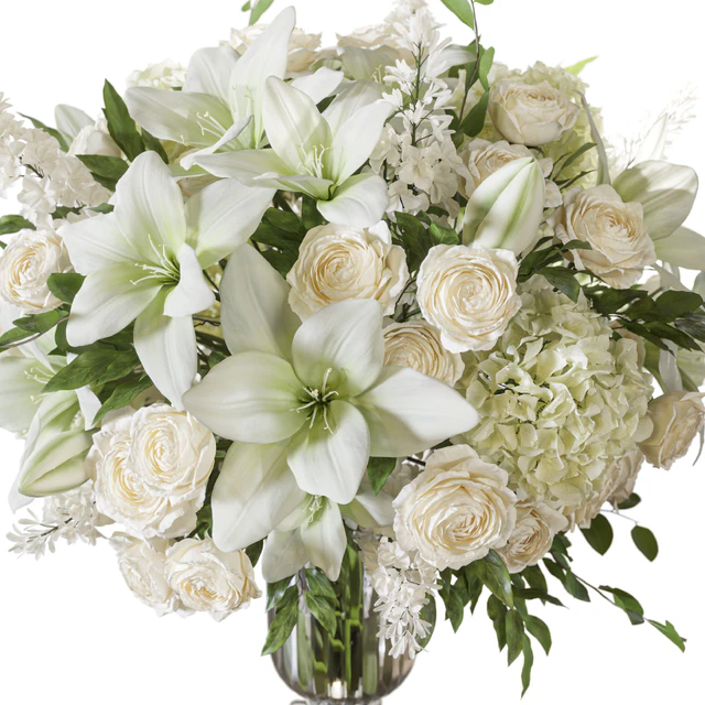 Flower Set 070 Lily rose crystal vase — Descargar