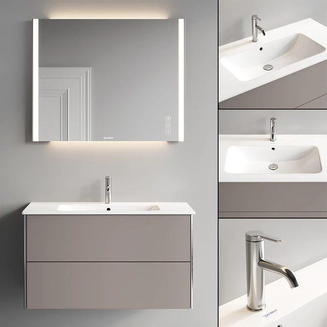 Duravit XSquare Vanity Unit Set 4 — Скачать