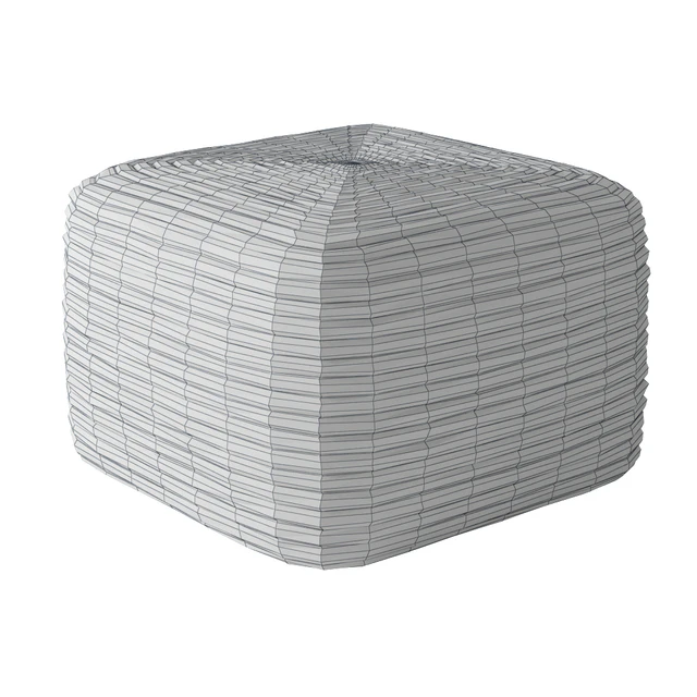 Braided jute pouf square — Descargar