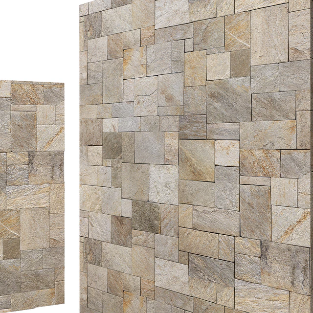 Mix Travertine French Pattern Stone-Wall & Floor 6K High Resolution Tileable — Скачать