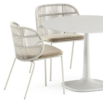 Kodo dining chairs by Vincent Sheppard and Fiore Outdoor table by bebitalia — Вид 4
