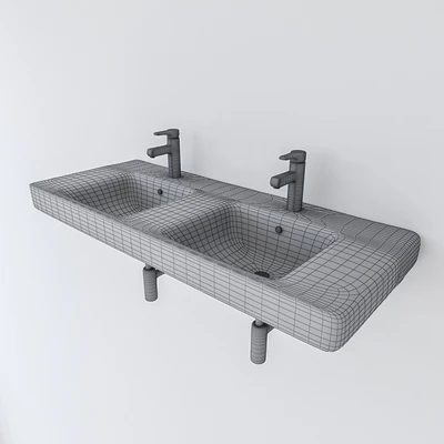 Double sink Jacob Delafon Odeon Up — Ver 2