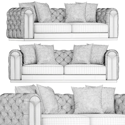Violet Sofa 3 Seater Gray — Ver 2