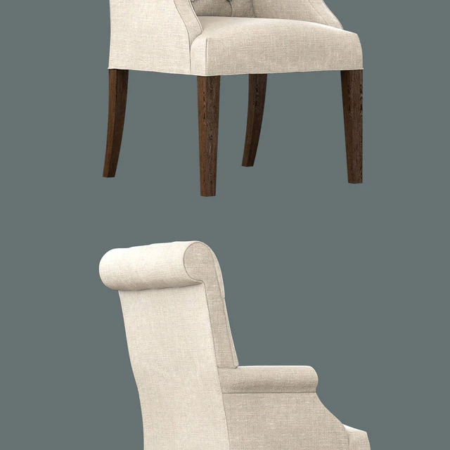 Bennett Roll-Back Armchair / 1930s French Farmhouse Rectangular Dining Table — Descargar