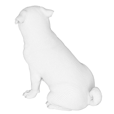 Realistic pug dog — Ver 6