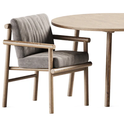 Paddle Table by Cruso and Ayana Chair by B&B Italia / Garden furniture — Ver 5
