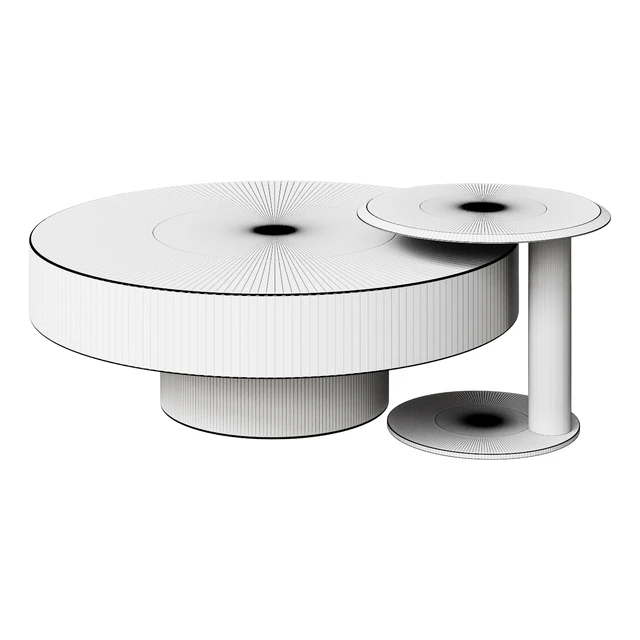 Coffee Table Modern Gold & Black 2-Piece Round Nesting Coffee Table Set with Tempered Glass Top coffee table — Descargar