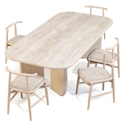 Dining Set: Meridiani (Italo Table and Emilia Chairs) — Вид 6