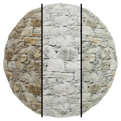 FB760 Natural Stone Wall Sample | 3MAT | 4K | seamless | PBR — descargar