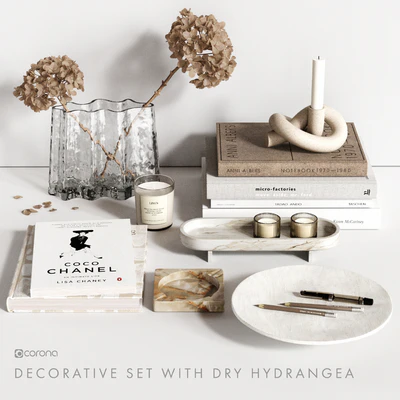 Decorative Set with dry Hydrangea — Вид 1