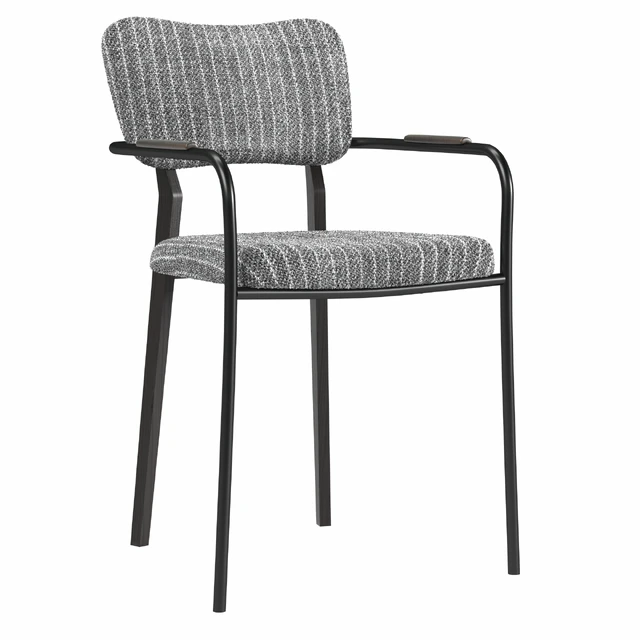 Klee Gray Bouclé Dining Chair — Descargar