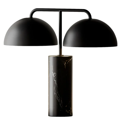 Domes Black Marble Table Lamp by Cb2 Exclusive — Вид 1
