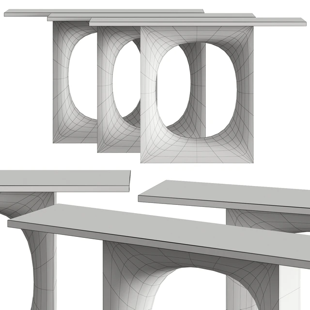 Kristalia Holo Console Tables — Descargar