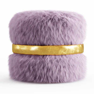 Layton Ottoman Fur — Ver 1
