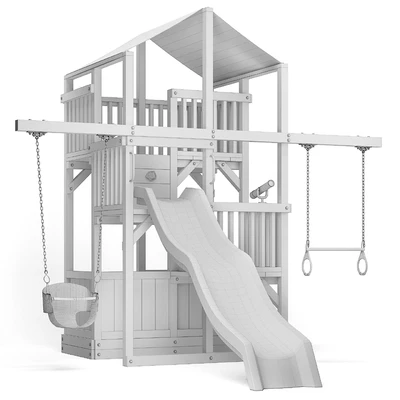 Quad Space Saver Swing Set — Ver 3