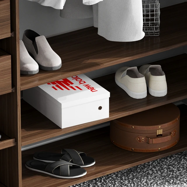 Melamine Reach-In Closet Kit in Mocha — Скачать