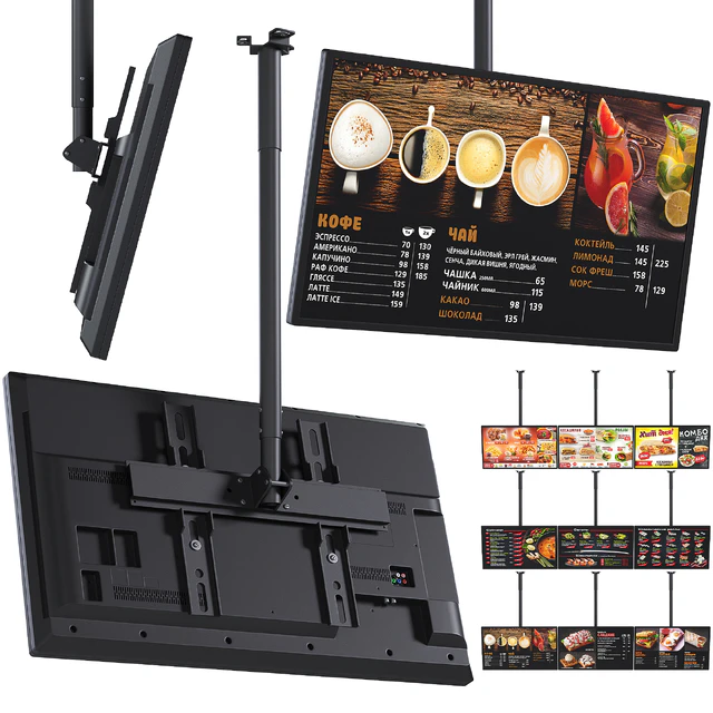 Информационный дисплей на кронштейне для потолка — Скачать