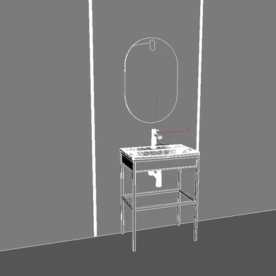 Modern Bathroom Washbasin — Вид 3