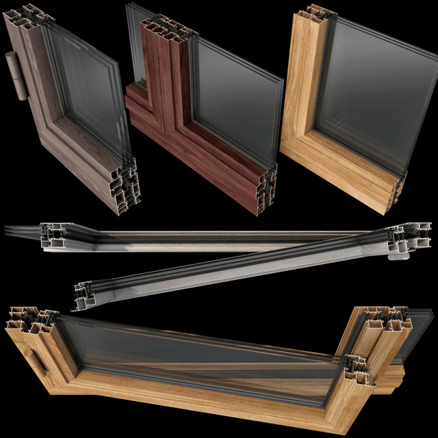 Swing stained-glass wooden windows — Descargar