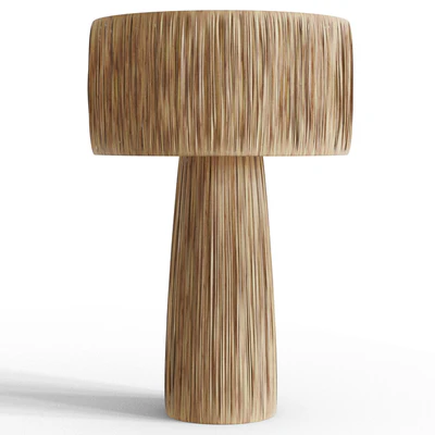 Everglades Natural Raffia Table Lamp — Вид 6