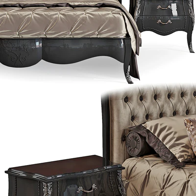 Bed with curbstones Pregno Byblos (for perezalivku) — Ver 3