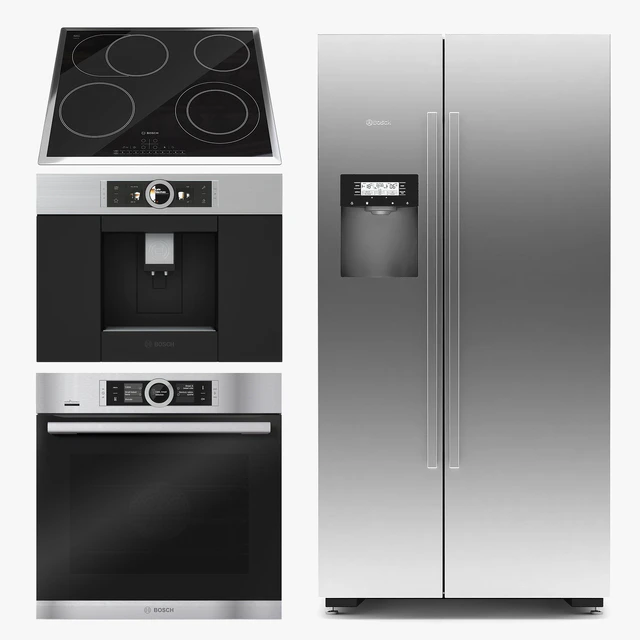 Bosch fridge cooktop oven cooktop coffee machine — Descargar