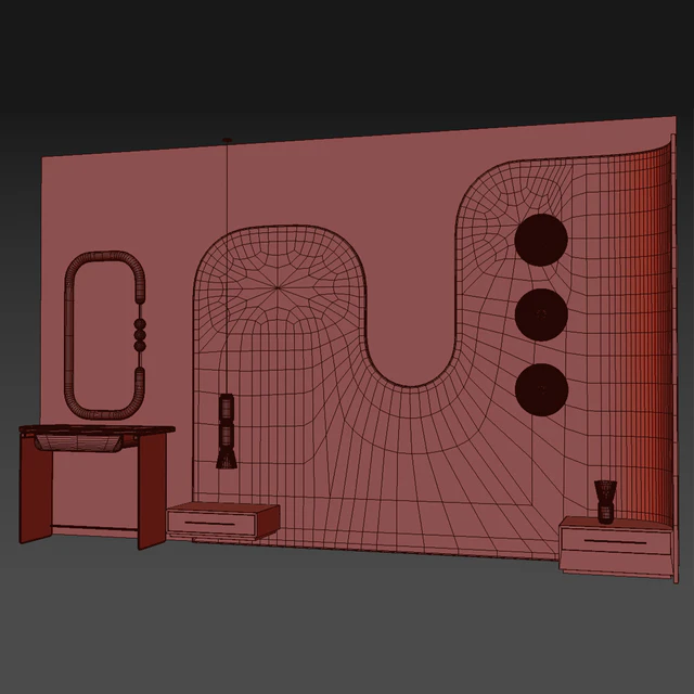 Headboard 3d Wall Panel 31 — Descargar