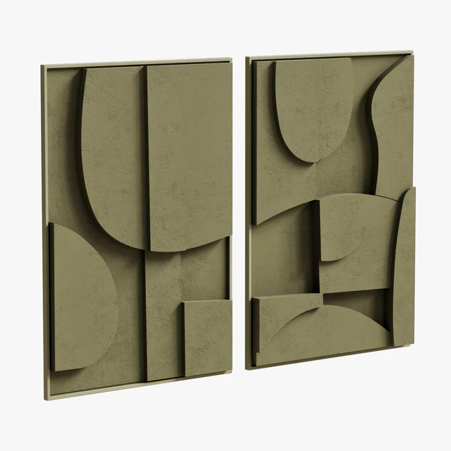Duo Decor Sculpture Pictures Blanche Archi — Descargar