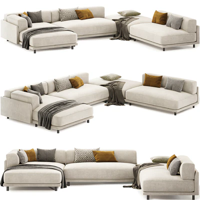 Sunday J Sectional Sofa with Chaise — Вид 1